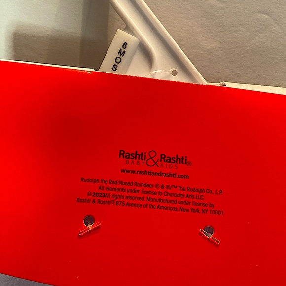 NEW RUDOLPH RED NOSED REINDEER 2 PIECE SET 6 MONTHS SUPER SOFT - Picture 10 of 12